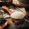 Handcrafted Large Wooden Rice Scoop & Kitchen Measuring Spoon - Premium Solid Wood Grain Cup, Flour Scoop, Multipurpose Water Dipper and Heavy-Duty Soup Ladle for Cooking and Baking