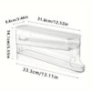 Automatic Rolling Egg Dispenser for Fridge - Double-Layer Space-Saving Fridge Door Egg Storage Box, Clear Plastic Gravity-Fed Egg Holder Rack Organizer for Kitchen Countertop and Refrigerator