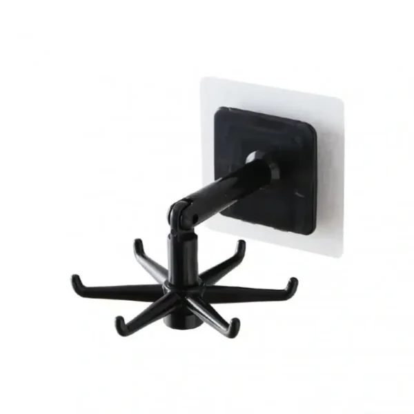 360° Rotating Wall Hook | No-Drilling Seamless Kitchen & Bathroom Storage Rack