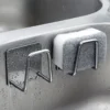 2-Pack Stainless Steel Sink Sponge Holder | Self-Adhesive Wall Drying Rack Hook