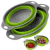 2-Piece Collapsible Silicone Kitchen Colander Set