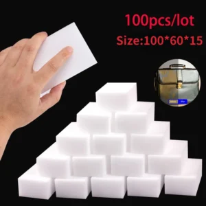 100 Pcs Extra Dense Magic Melamine Sponge Eraser Set