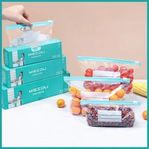 1 Reusable Stand-Up Slider Storage Bags - Leakproof Freezer & Food Organizer Pouches