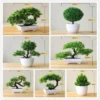 Mini Artificial Potted Bonsai Tree - Artificial Greenery Tabletop Decor