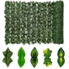 1 Artificial Ivy Leaf Privacy Screen Roll - Dense Faux Garden Hedge & Balcony Fence Decoration