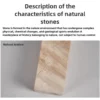 Natural Travertine Stone Pendant Light - Wabi-Sabi Modern Hanging Ceiling Fixture for Bedside & Dining