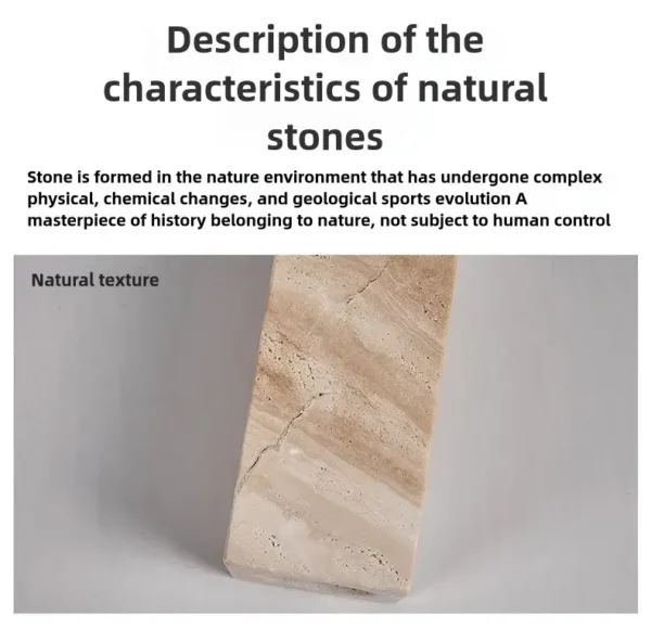 Natural Travertine Stone Pendant Light - Wabi-Sabi Modern Hanging Ceiling Fixture for Bedside & Dining