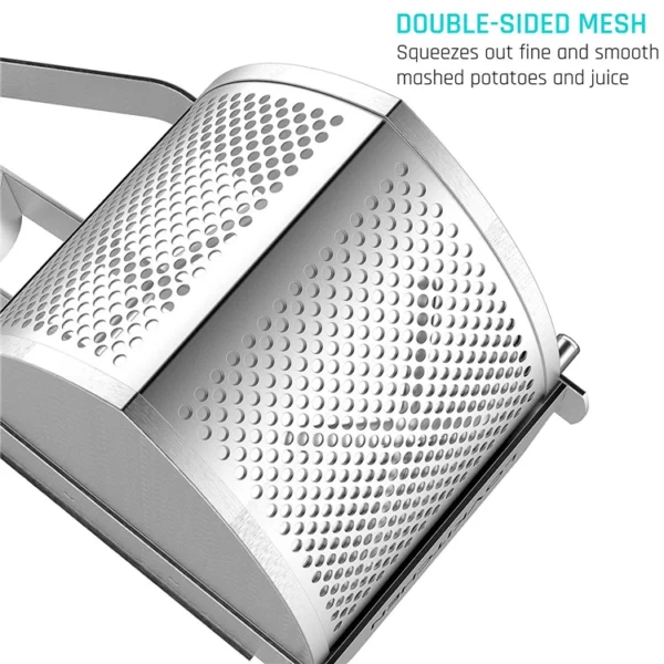 Stainless Steel Potato Ricer & Heavy-Duty Food Press