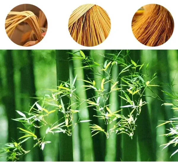Hand-Woven Bamboo Pendant Light - Natural Rattan Chandelier Shade for Dining & Living Room