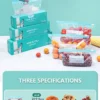 2 Reusable Stand-Up Slider Storage Bags - Leakproof Freezer & Food Organizer Pouches
