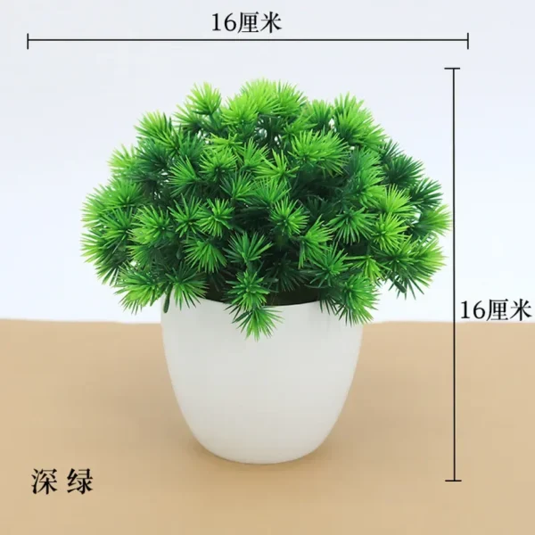 Mini Artificial Potted Bonsai Tree - Artificial Greenery Tabletop Decor