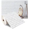 3D Self-Adhesive Brick Wall Roll - Waterproof Peel and Stick Foam Wallpaper