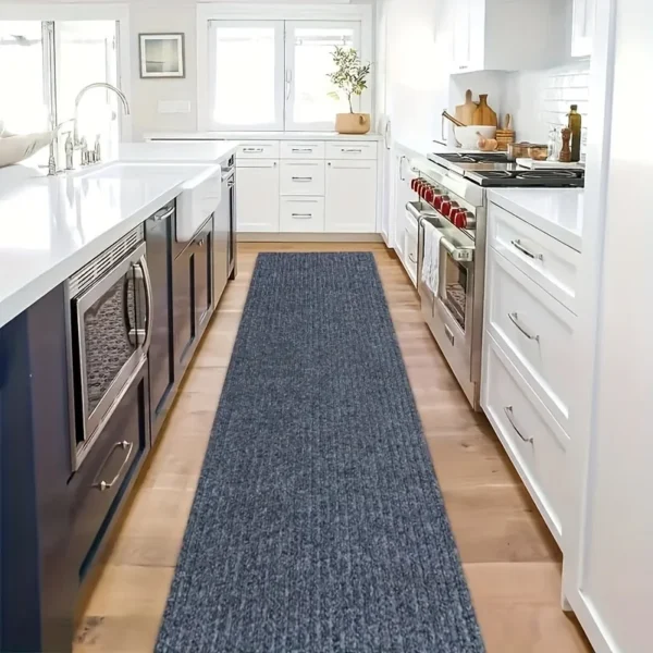 2 Self-Adhesive Water-Absorbent Runner Rug - Cut-to-Fit Peel & Stick Carpet for Kitchen & Bathroom Floors