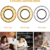 Dimmable LED Clip-On Reading Light - 3 Color Modes, 10 Brightness Levels & 360° Gooseneck USB Desk Lamp