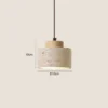 Natural Travertine Stone Pendant Light - Wabi-Sabi Modern Hanging Ceiling Fixture for Bedside & Dining