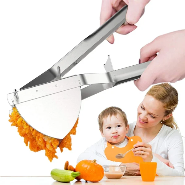 Stainless Steel Potato Ricer & Heavy-Duty Food Press