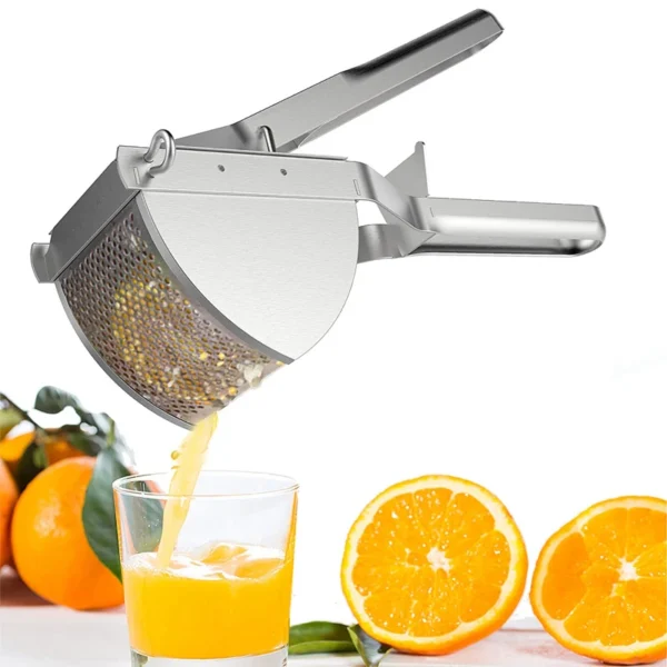 Stainless Steel Potato Ricer & Heavy-Duty Food Press