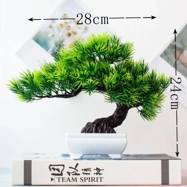 Mini Artificial Potted Bonsai Tree - Artificial Greenery Tabletop Decor