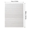 3D Self-Adhesive Brick Wall Roll - Waterproof Peel and Stick Foam Wallpaper