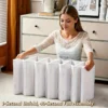 Foldable Stackable Shoe Storage Cabinet - Clear Door Organizer Rack for Closet & Entryway