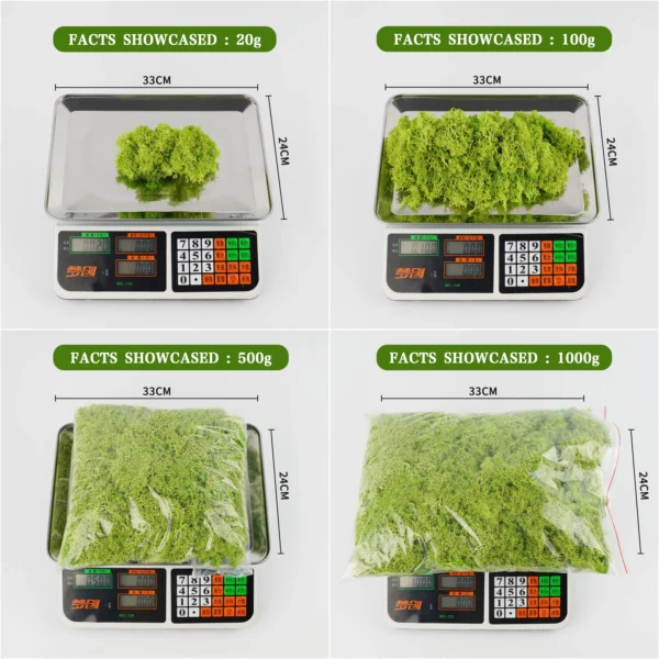 Artificial Moss for DIY Crafts - Faux Green Grass for Wall Art, Terrariums & Home Decor