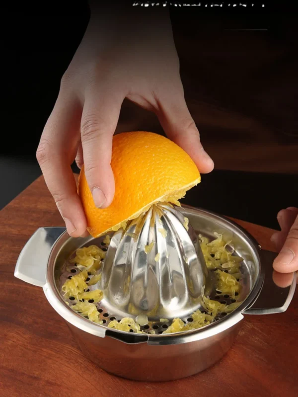 Stainless Steel Manual Citrus Juicer & Bowl Squeezer