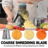 3-in-1 Rotary Cheese Grater & Vegetable Slicer | Hand Crank Mandoline