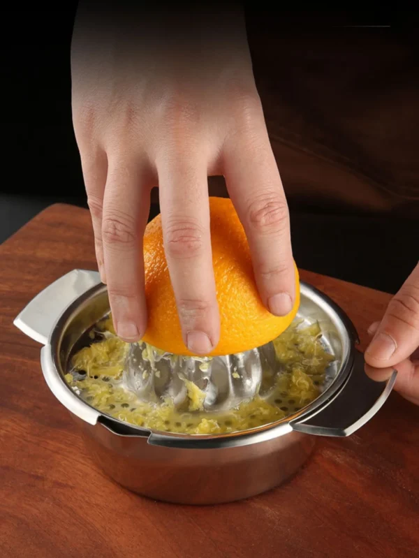 Stainless Steel Manual Citrus Juicer & Bowl Squeezer
