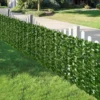 5 Artificial Ivy Leaf Privacy Screen Roll - Dense Faux Garden Hedge & Balcony Fence Decoration