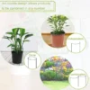 6-Pack Metal Half-Round Garden Plant Support Stakes