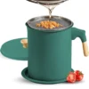 Premium Bacon Grease Container with Strainer - 1.4L Stainless Steel Cooking Oil Storage Pot