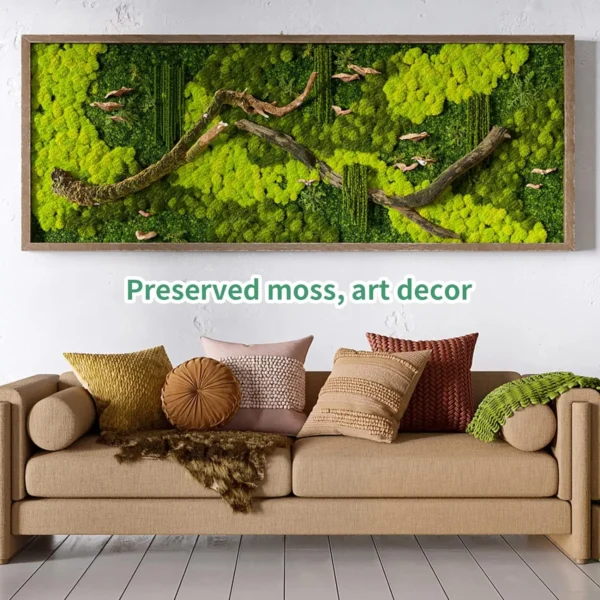 Artificial Moss for DIY Crafts - Faux Green Grass for Wall Art, Terrariums & Home Decor