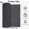 6 Self-Adhesive Water-Absorbent Runner Rug - Cut-to-Fit Peel & Stick Carpet for Kitchen & Bathroom Floors