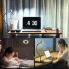Dimmable LED Clip-On Reading Light - 3 Color Modes, 10 Brightness Levels & 360° Gooseneck USB Desk Lamp