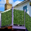6 Artificial Ivy Leaf Privacy Screen Roll - Dense Faux Garden Hedge & Balcony Fence Decoration
