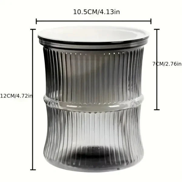 Self-Watering Desktop Planter | Double-Layer Clear Hydroponic Flower Pot