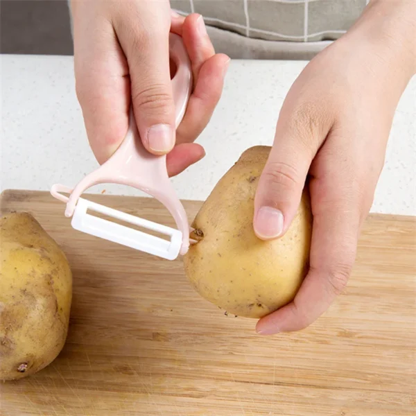 Ultra-Sharp Ceramic Blade Vegetable Peeler | Lightweight Y-Peeler