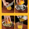 Stainless Steel Manual Citrus Juicer & Bowl Squeezer