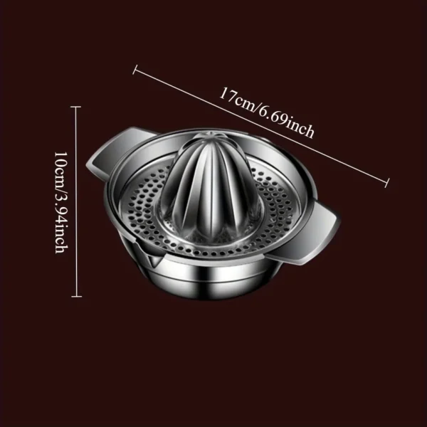 Stainless Steel Manual Citrus Juicer & Bowl Squeezer
