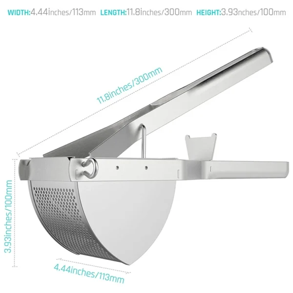 Stainless Steel Potato Ricer & Heavy-Duty Food Press