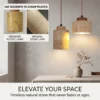 Natural Travertine Stone Pendant Light - Wabi-Sabi Modern Hanging Ceiling Fixture for Bedside & Dining