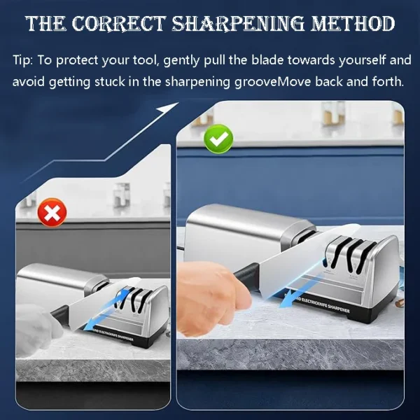 3-Stage Professional Electric Diamond Knife Sharpener