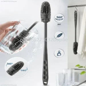 Oco8S10804adfd4bf428a94292c19a55a6422B Long Handle Silicone Bottle Brush | Scratch-Free Water Bottle & Cup Scrubber