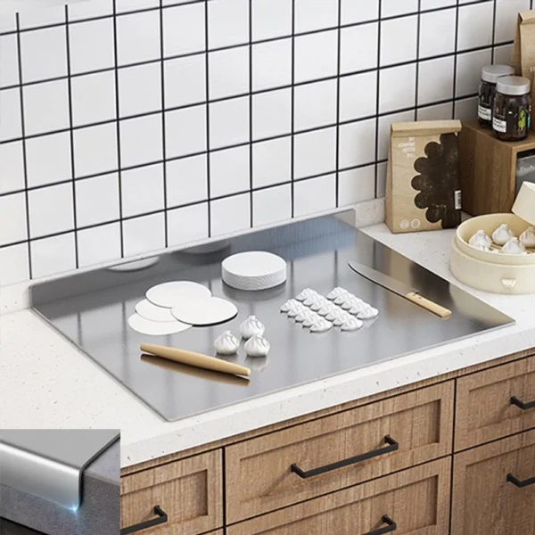 XM9FSc7188170007a42a7b3e75301f397ab1aM L-Shaped Stainless Steel Cutting Board & Pastry Mat