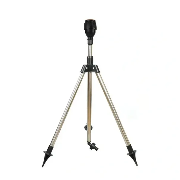 360° Rotating Garden Sprinkler | Stainless Steel Telescoping Tripod Irrigation Stand