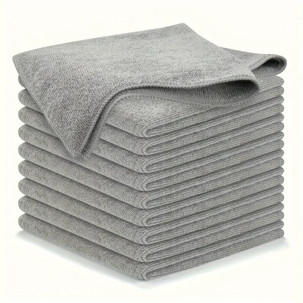 Ultra-Absorbent Microfiber Cleaning Cloths – Scratch-Free Lint-Free Towels for Kitchen, Glass & Auto