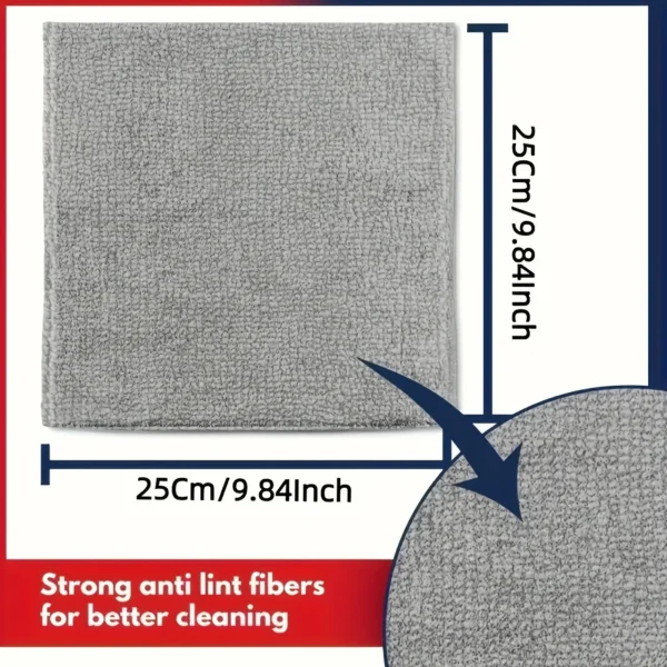 Ultra-Absorbent Microfiber Cleaning Cloths – Scratch-Free Lint-Free Towels for Kitchen, Glass & Auto