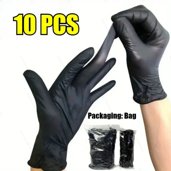 Black Nitrile Disposable Gloves (100 Count) | Latex & Powder-Free Food Safe Gloves