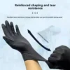 Black Nitrile Disposable Gloves (100 Count) | Latex & Powder-Free Food Safe Gloves