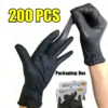 Black Nitrile Disposable Gloves (100 Count) | Latex & Powder-Free Food Safe Gloves